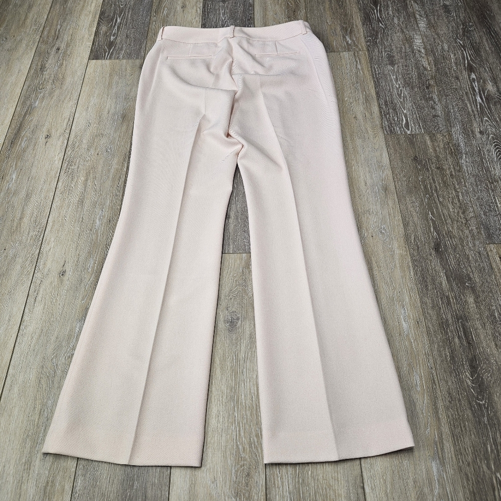 Tahari ASL Pastel Pale Pink Straight Leg Dress Pants Pleated Trousers Women's 10 - Picture 5 of 8